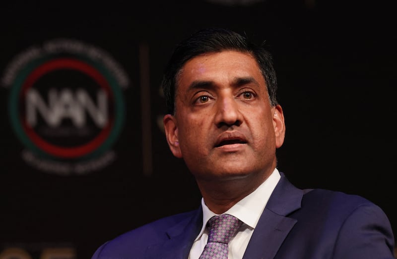 U.S. Representative Ro Khanna (D‑CA) looks on during the National Action Network (NAN) National Convention in New York City, U.S., April 8, 2026. REUTERS/Brendan McDermid