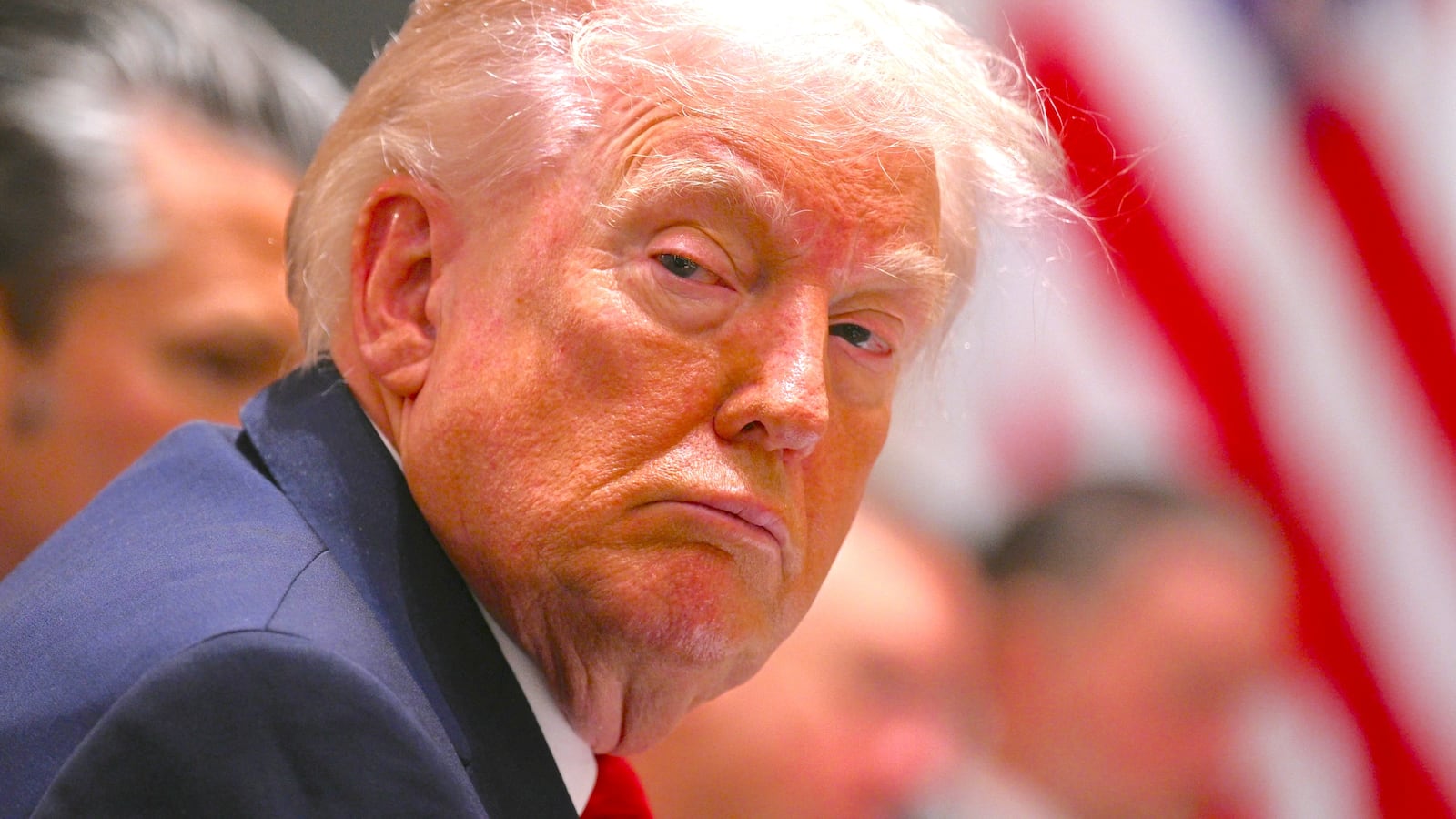 President Donald Trump listens during a cabinet meeting in the Cabinet Room of the White House in Washington, DC, on January 29, 2026.
