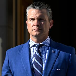 ARLINGTON, VIRGINIA - OCTOBER 10: Secretary of War Pete Hegseth waits for the arrival of Qatari Defense Minister Sheikh Saoud Al Thani during a welcoming ceremony at the Pentagon on October 10, 2025 in Arlington, Virginia. Hegseth announced today that the Pentagon has agreed to host a new Qatari Emeri air force facility at the Mountain Home Airbase in Idaho. (Photo by John McDonnell/Getty Images)