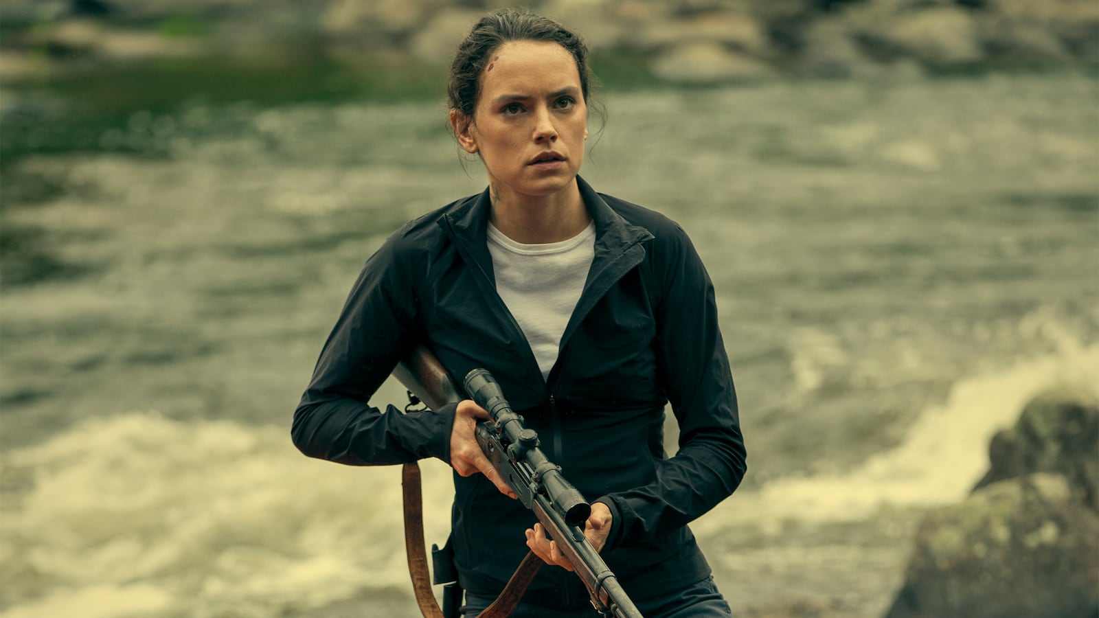 Daisy Ridley as Helena Pelletier in The Marsh King’s Daughter.