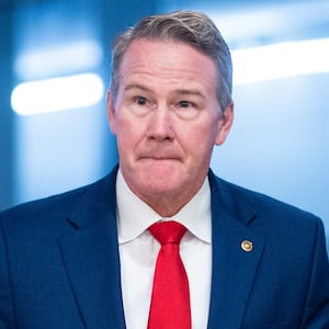 Sen. Jon Husted, R-Ohio, arrives in the U.S. Capitol for a vote on Wednesday, December 3, 2025.