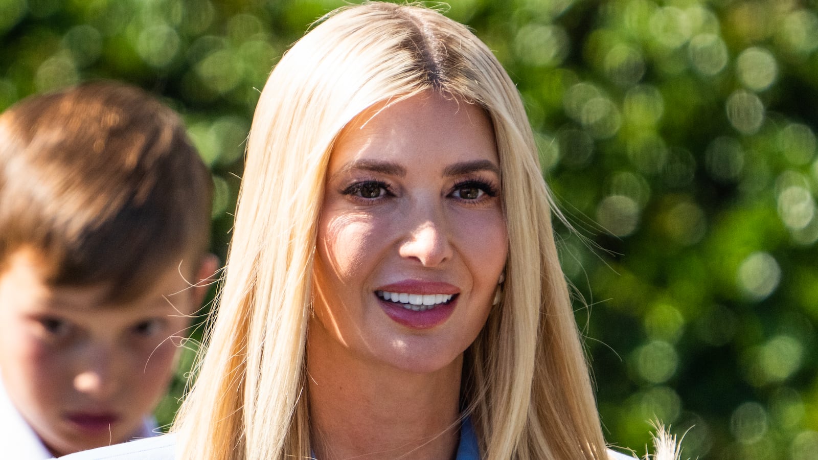 UNITED STATES - APRIL 18: Ivanka Trump attends a ceremony with the Philadelphia Eagles, winners of the 2025 Super Bowl, on the South Lawn of the White House on Monday, April 18, 2025. (Tom Williams/CQ-Roll Call, Inc via Getty Images)