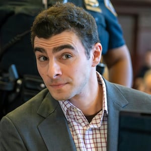 Luigi Mangione appears for a suppression of evidence hearing in the killing of UnitedHealthcare CEO Brian Thompson in Manhattan Criminal Court on December 01, 2025 in New York City.