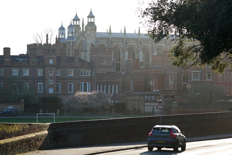 Eton College in Berkshire, Pupils at the college have been told to stay at home as the new term gets under way because of sewerage issues at the elite boarding school. Pupils were due to return to class on Tuesday but an overloaded local sewer system has forced the private boys' school to move to remote learning. Picture date: Wednesday January 10, 2024. (Photo by Andrew Matthews/PA Images via Getty Images)