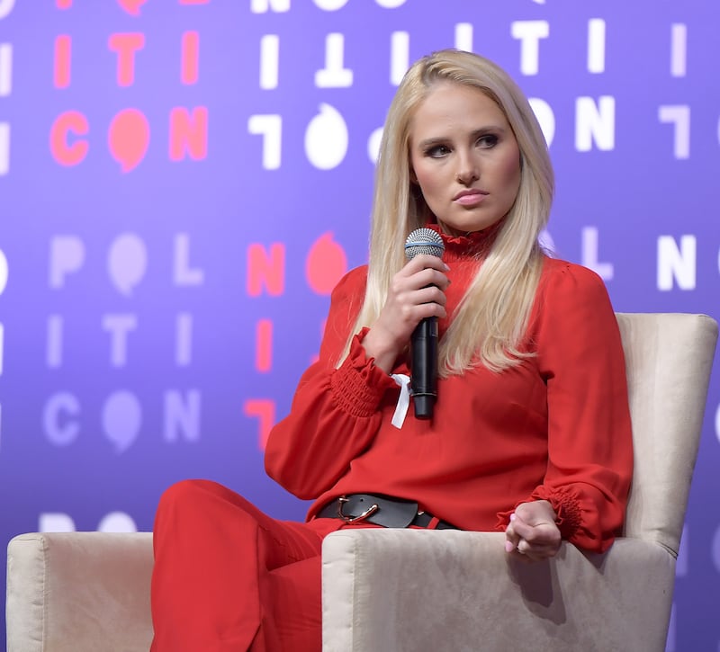 NASHVILLE, TENNESSEE - OCTOBER 26: Tomi Lahren speak onstage during the 2019 Politicon at Music City Center on October 26, 2019 in Nashville, Tennessee. (Photo by Jason Kempin/Getty Images for Politicon )