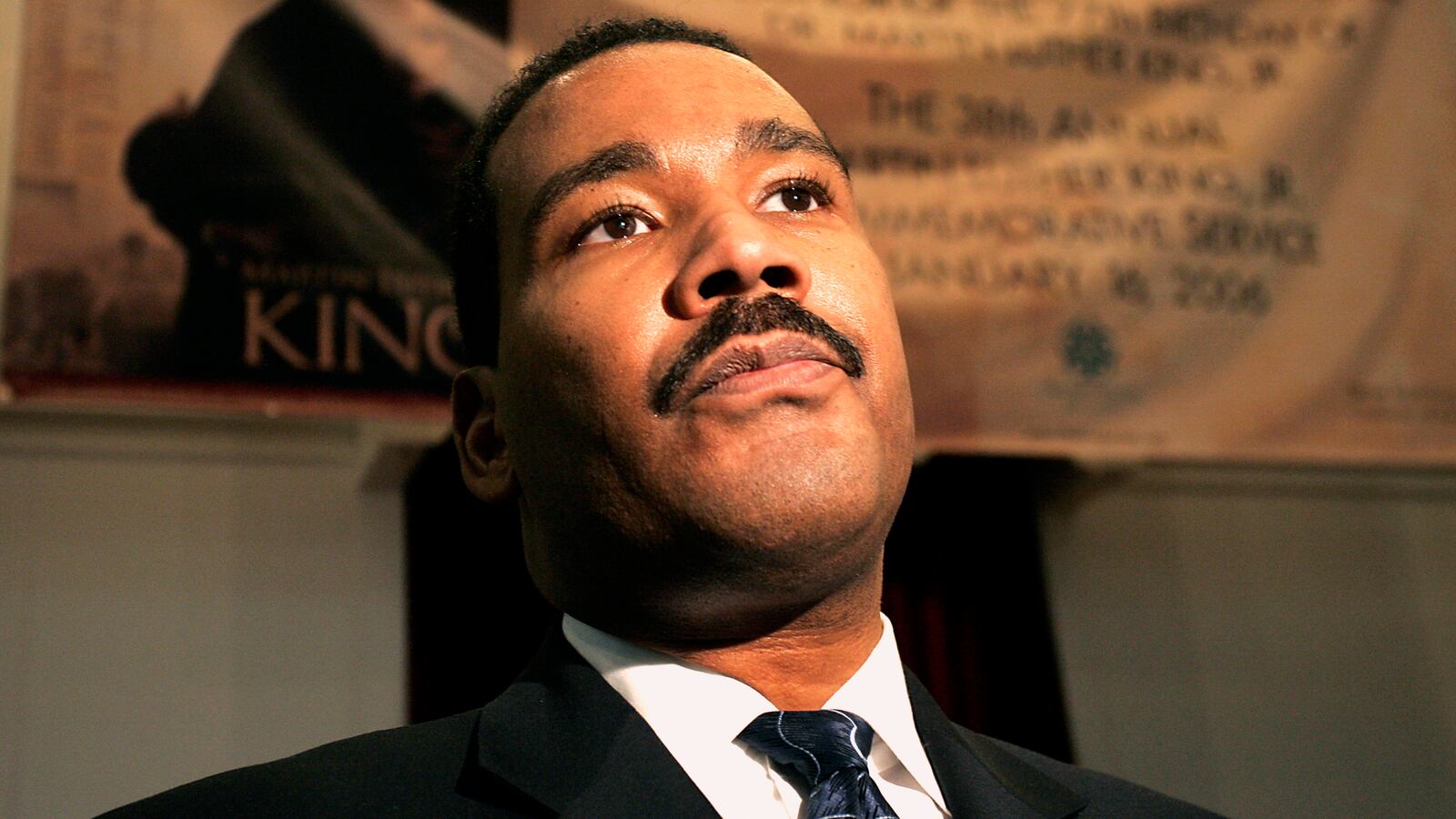Dexter Scott King stares forward in a photograph from 2006.