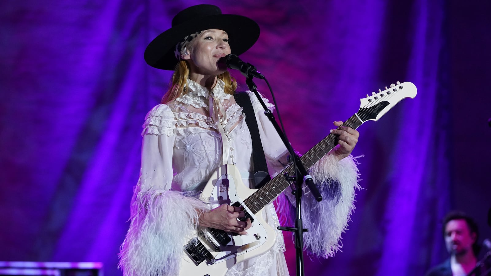 ewel performs in concert at the Moody Amphitheater at Waterloo Park on October 01, 2024 in Austin, Texas