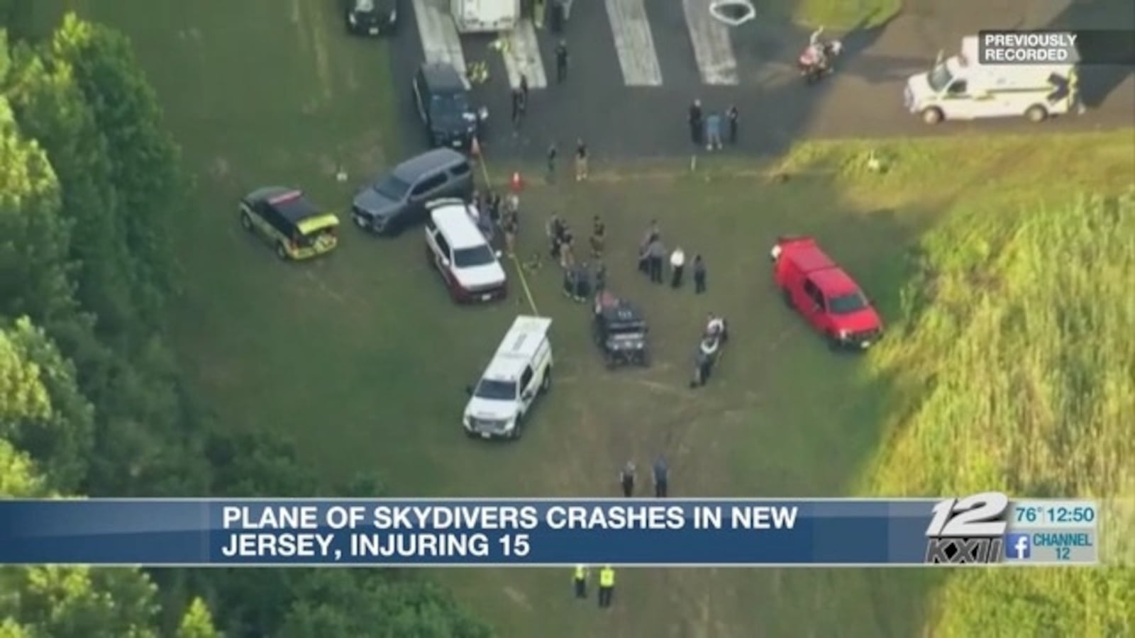 The incident, at Cross Keys Airport in southern New Jersey, took place early Wednesday evening and resulted in all occupants of the Cessna 208B being sent to the hospital, some drenched in jet fuel.