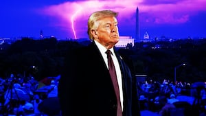 Donald Trump, Washington DC photo illustration