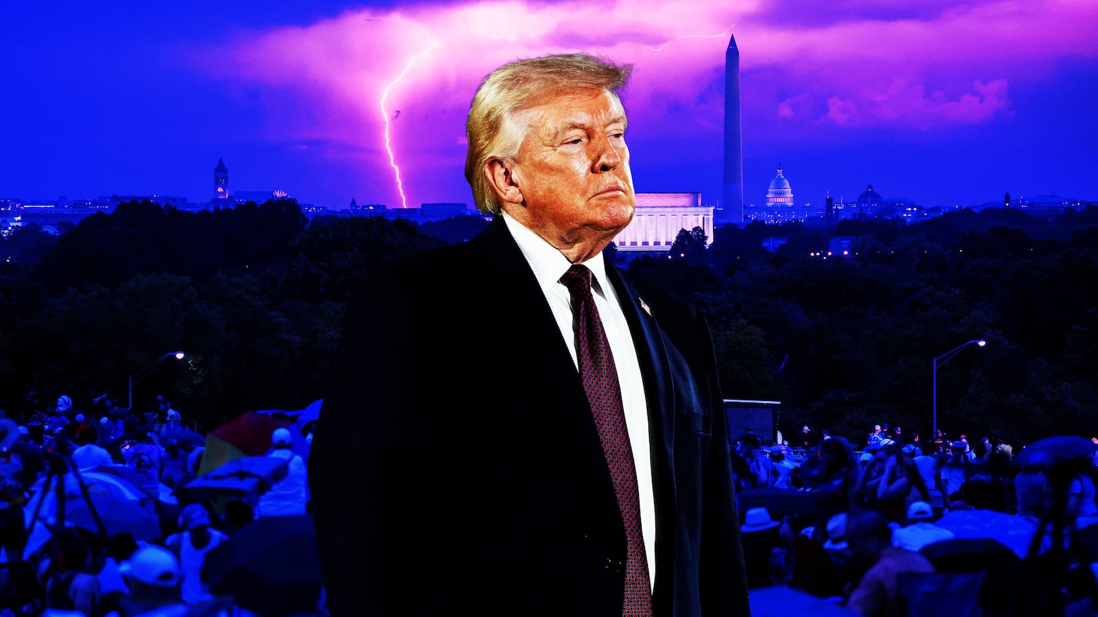 Donald Trump, Washington DC photo illustration