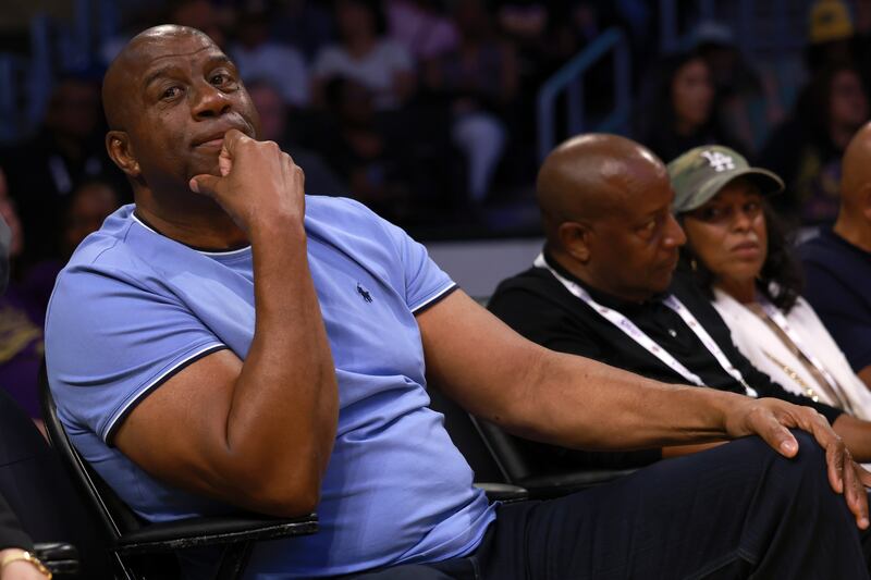 Magic Johnson is supporting his long-time friend, Karen Bass, for a second term as Los Angeles Mayor.