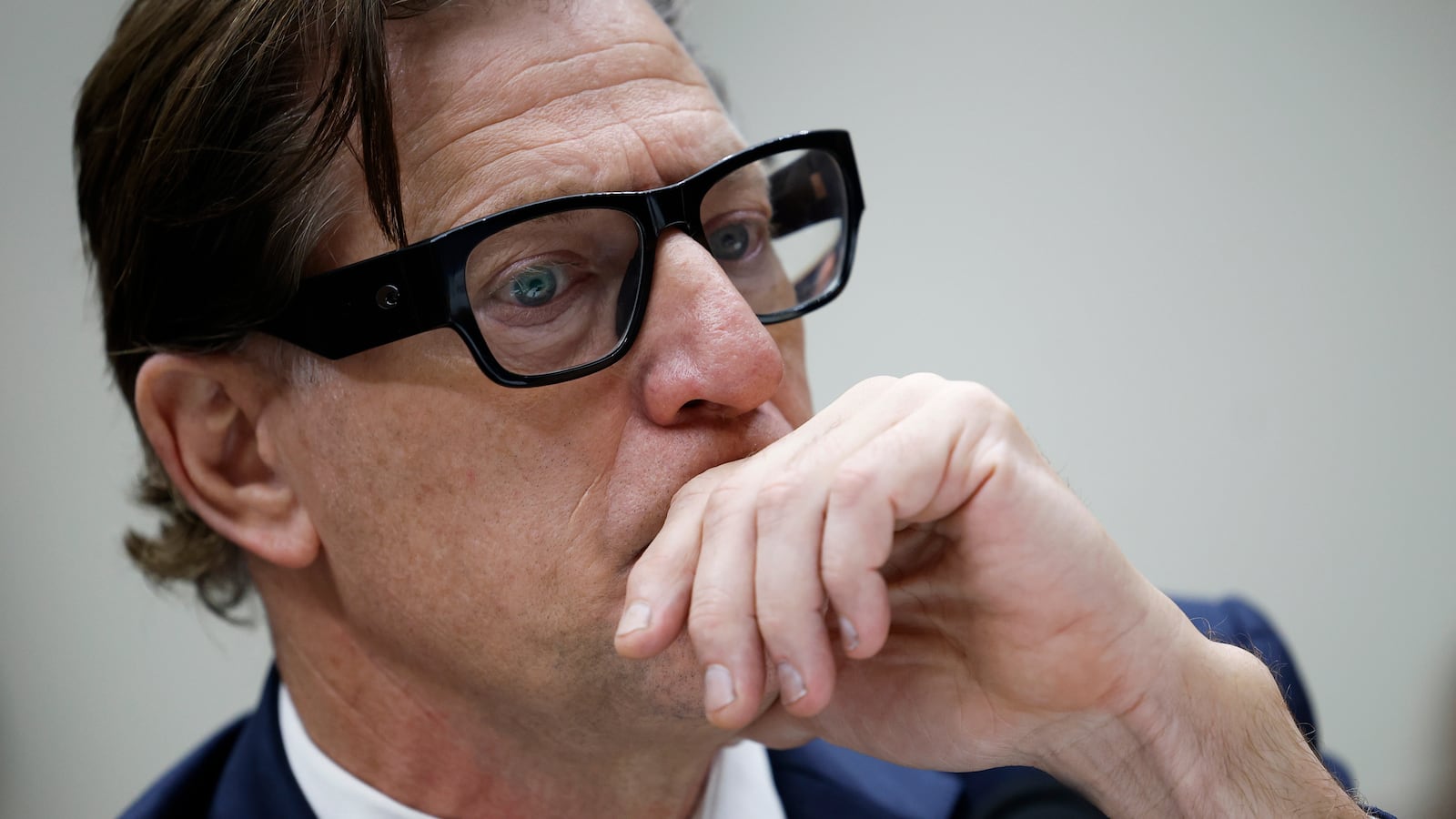 WASHINGTON, DC - JULY 23: Acting Administrator of the Federal Emergency Management Agency (FEMA) David Richardson testifies before the House Committee on Transportation and Infrastructure Subcommittee on Economic Development, Public Buildings, and Emergency Management in the Rayburn House Office Building on July 23, 2025 in Washington, DC. The subcommittee met to hear testimony on improvements to FEMA’s disaster response and preparedness. (Photo by Kevin Dietsch/Getty Images)