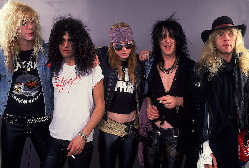 Guns N' Roses in 1987. Beckman didn't say which song of theirs Trump wanted in her documentary.
