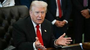 US President Donald Trump speaks during an event about weight-loss drugs in the Oval Office of the White House in Washington, DC on November 6, 2025. President Trump announced deals Thursday with pharmaceutical giants Eli Lilly and Novo Nordisk to lower the prices of some popular weight-loss drugs. Both companies "have agreed to offer their most popular GLP-1 weight-loss drug," Trump said, "at drastic discounts." (Photo by ANDREW CABALLERO-REYNOLDS / AFP) (Photo by ANDREW CABALLERO-REYNOLDS/AFP via Getty Images)