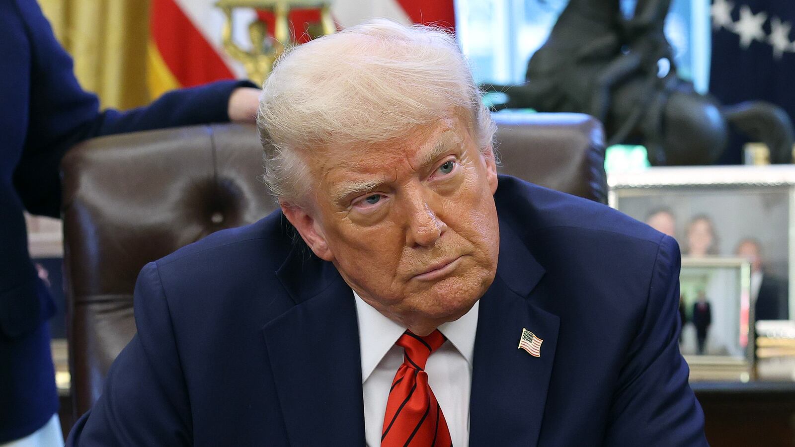 President Donald Trump in the Oval Office at the White House.