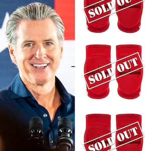 Gavin Newsom and Kneepads.