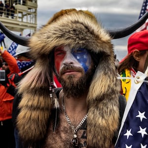 QAnon Shaman/Donald Trump