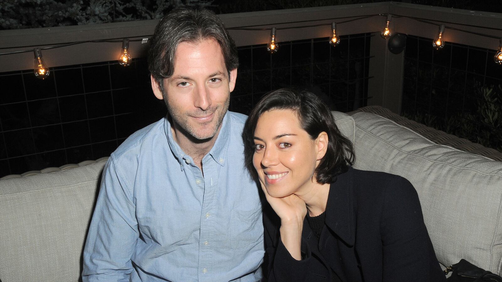 SILVERLAKE, CA - MAY 21: Jeff Baena and Aubrey Plaza attend Lisa Edelstein's Birthday Party at Private Residence on May 21, 2016 in Silverlake, CA. (Photo by David Crotty/Patrick McMullan via Getty Images)