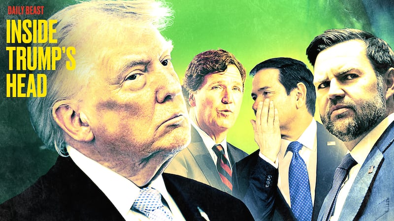 Donald Trump, Tucker Carlson, Marco Rubio and JD Vance.