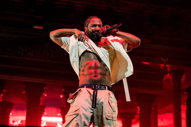 INDIO, CALIFORNIA - APRIL 22: Big Sean performs at the 2022 Coachella Valley Music And Arts Festival on April 22, 2022 in Indio, California. (Photo by Timothy Norris/Getty Images for Coachella)