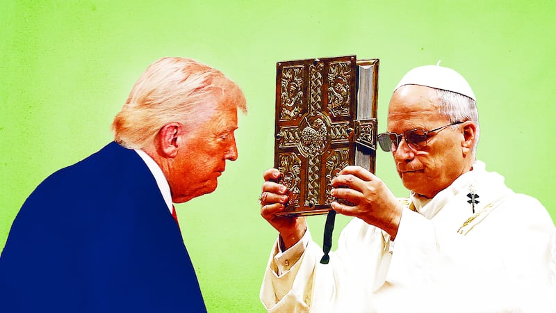 Pope Leo reminds Donald Trump who's Bible is bigger.