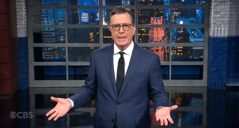 The Late Show with Stephen Colbert, Colbert trashing Trump