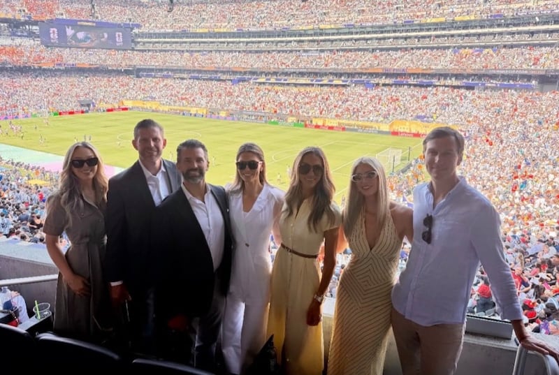 Donald Trump's children at 2026 FIFA World Cup final.