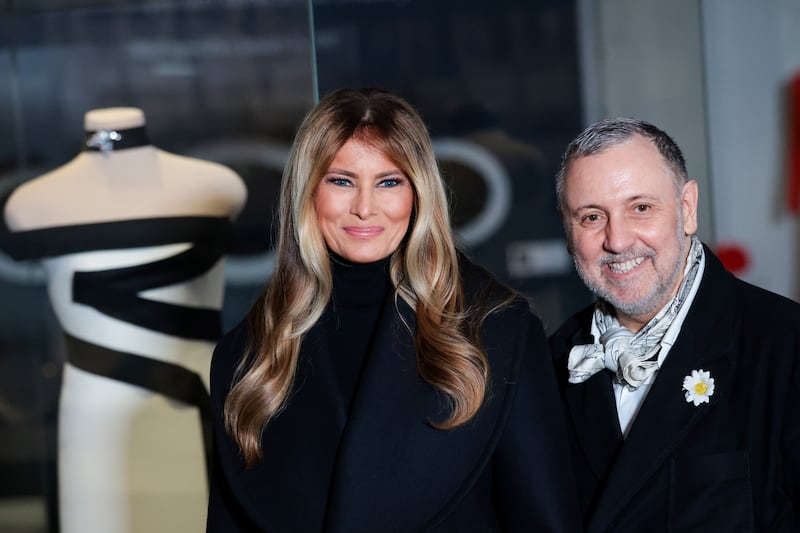 Melania Trump and Herve Pierre