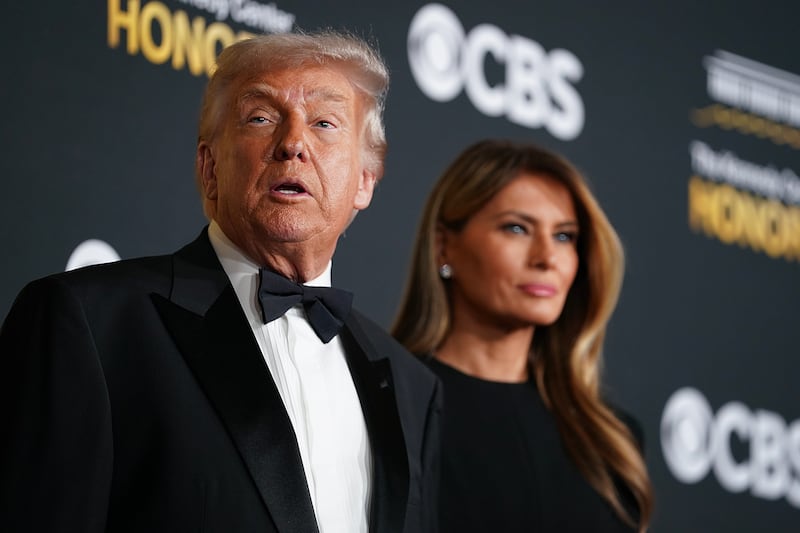 President Donald Trump and first lady Melania Trump attend the 48th annual Kennedy Center Honors at the Kennedy Center on December 07, 2025 in Washington, DC.