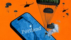 Military being dropped into Portland