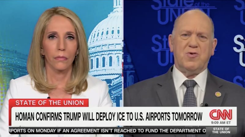 Tom Homan on State of the Union with Dana Bash