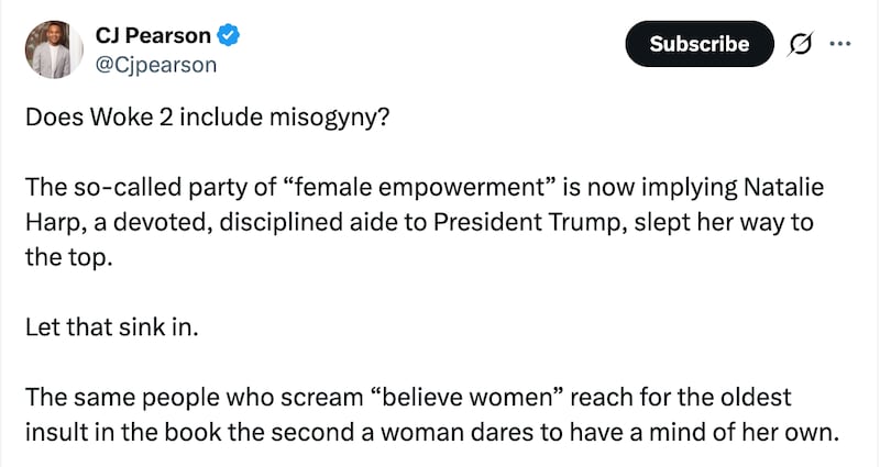 MAGA allies freak out over Sen. Ossoff's mention of Natalie Harp.
