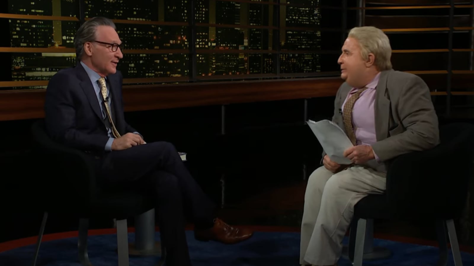 Martin Short’s long-running character Jiminy Glick has come out of retirement to talk to Bill Maher.