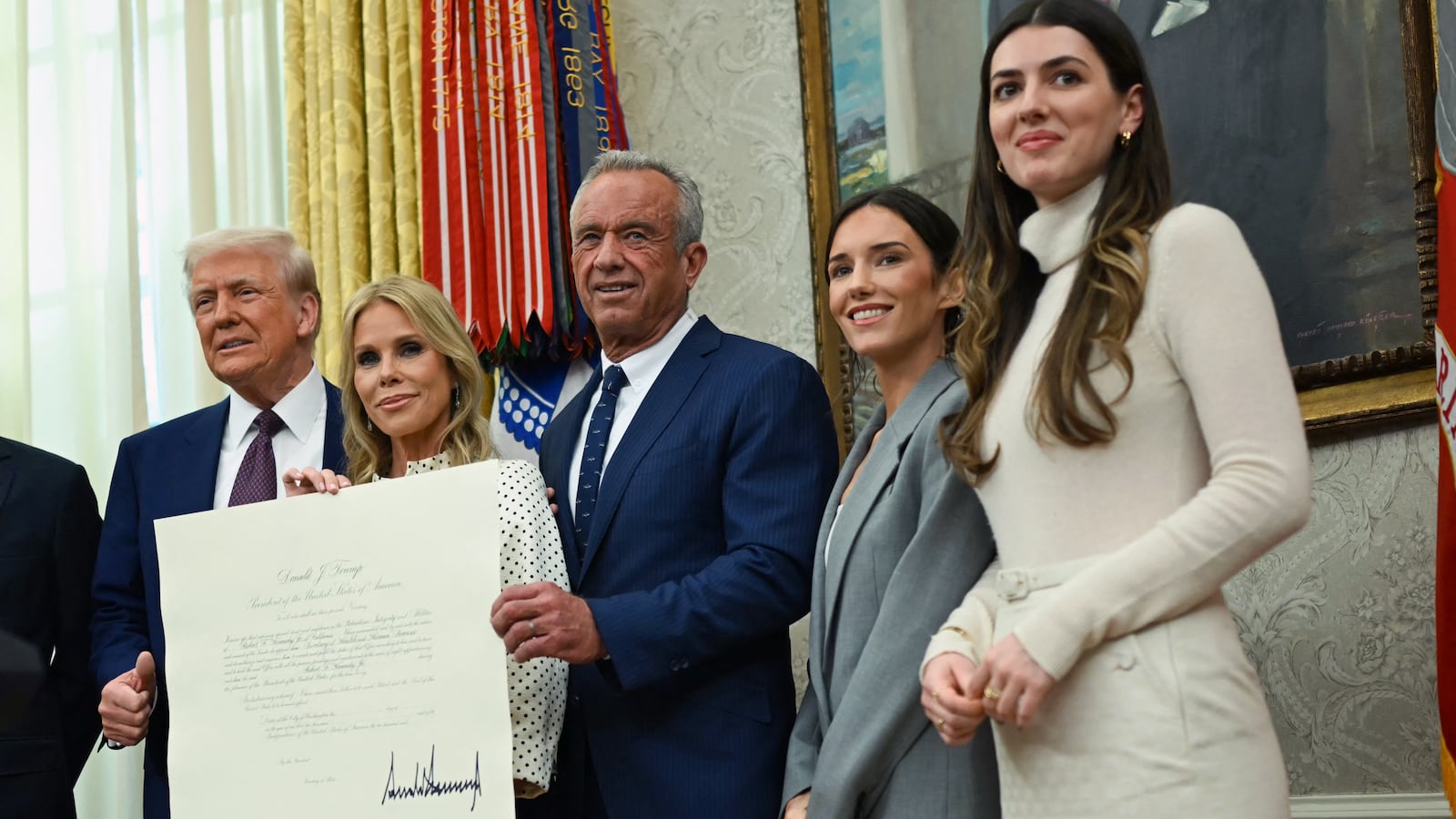 RFK with Trump, Cheryl Hines, Kyra and Kick Kennedy