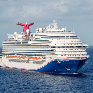 Cozumel, Mexico, Cruise Port Pier, arriving Carnival Horizon cruise ship.