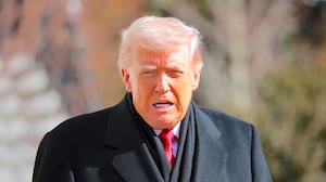 President Donald Trump departs the White House on January 27, 2026 in Washington, DC.