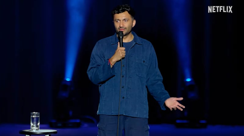 Comedian Nimesh Patel skewers FBI director Kash Patel in his debut Netflix special.