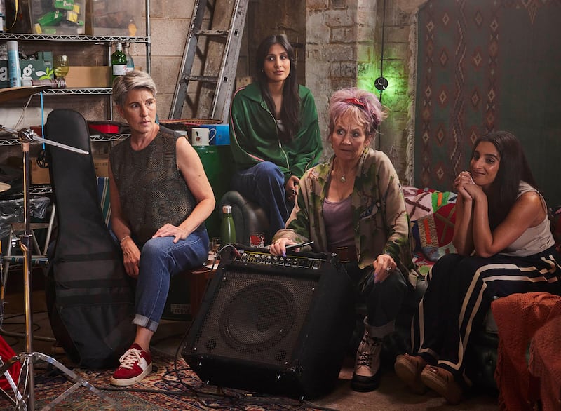 Lorraine Ashbourne and Tamsin Greig in Riot Women.