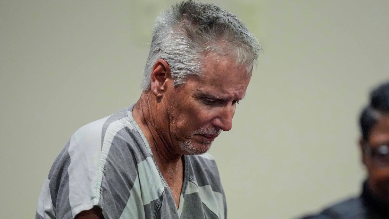 Colin Gray, 54, the father of Apalachee High School shooting suspect Colt Gray, 14, enters the Barrow County courthouse for his first appearance, on September 6, 2024, in Winder, Georgia.