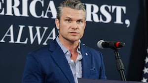 Defense Secretary Pete Hegseth took time out of his day job to campaign for Kentucky GOP House Ed Gallrein in Hebron, KY on Monday.