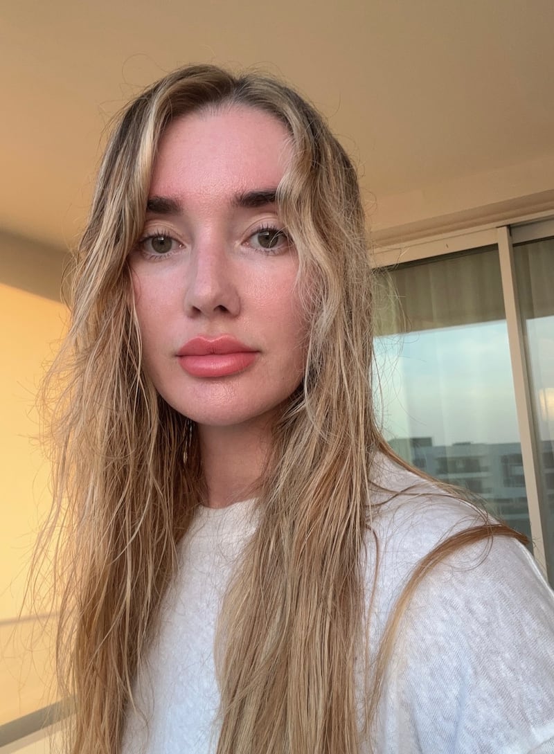 Lip blushing after healed