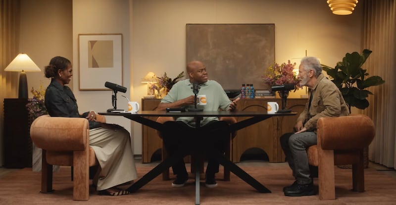Jon Stewart was a guest on the podcast "IMO with Michelle Obama and Craig Robinson."