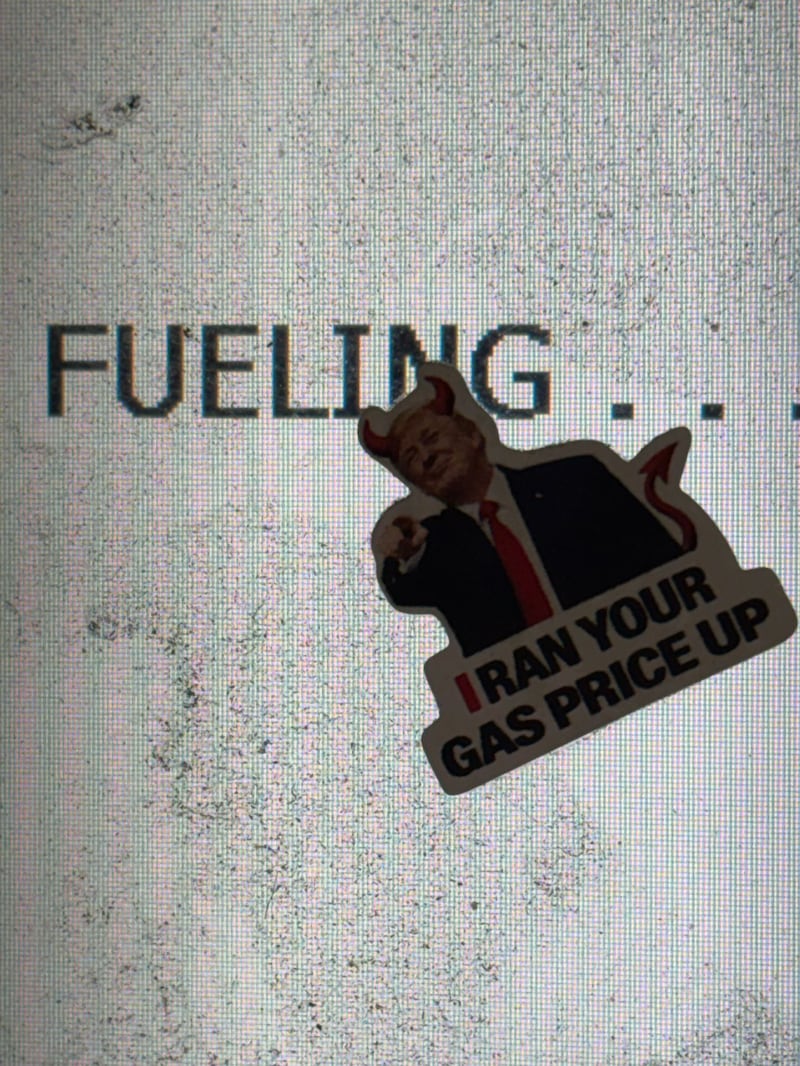 Trump gas stickers