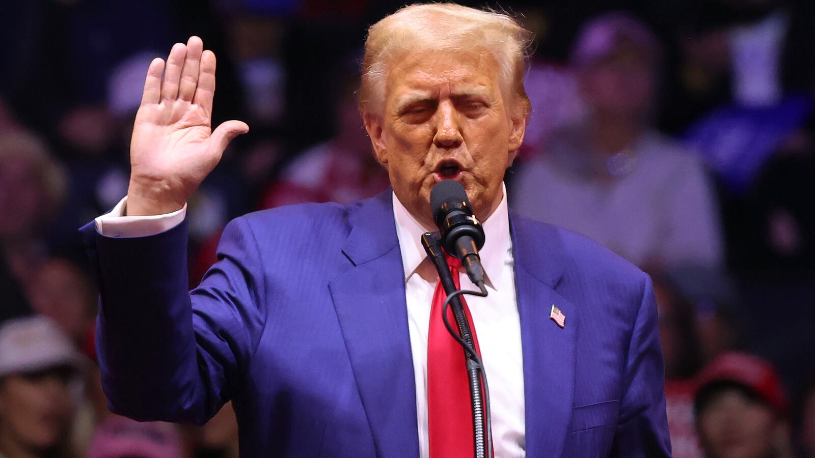 CNN cut away from the Trump rally at Madison Square Gardens to report that the former president was telling lies.