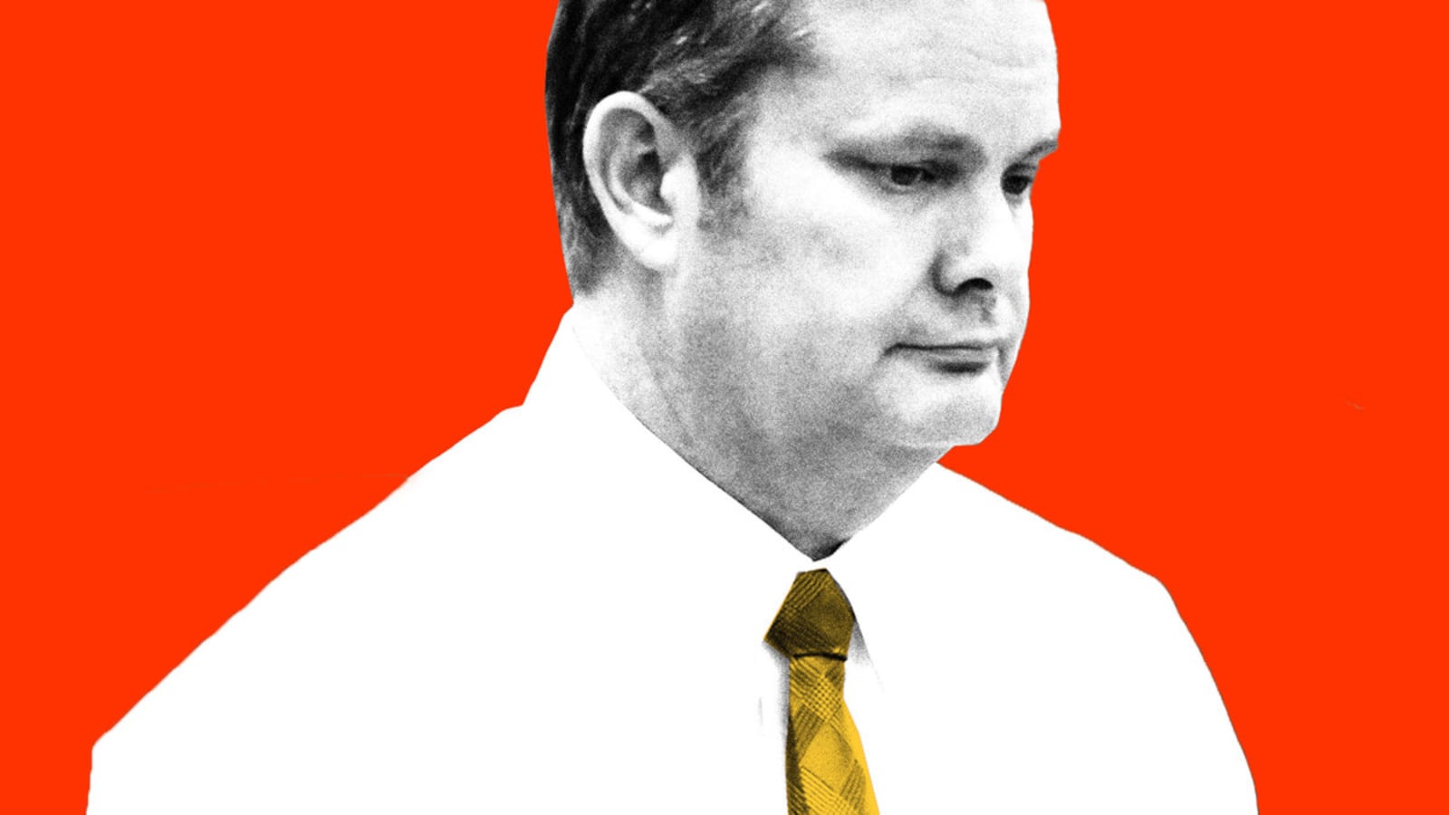 A photo illustration of Chad Daybell