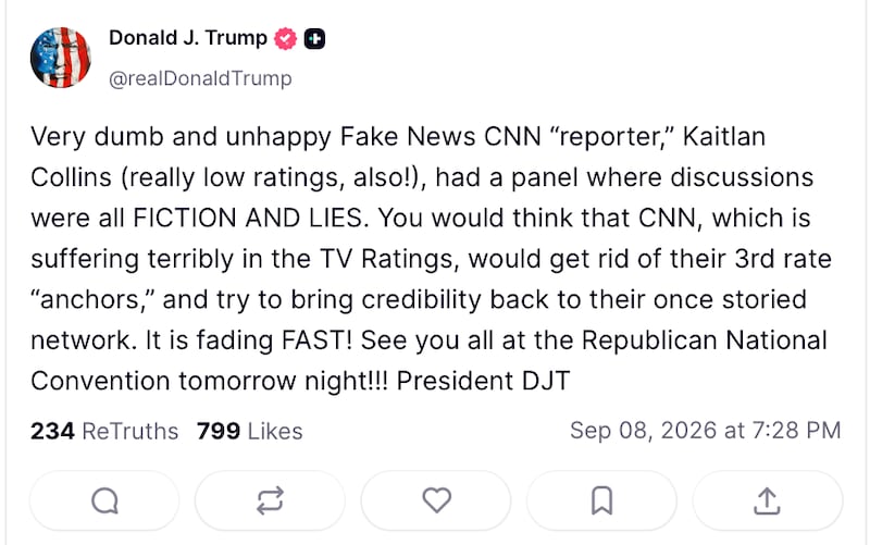 Trump's latest personal attack on Collins.