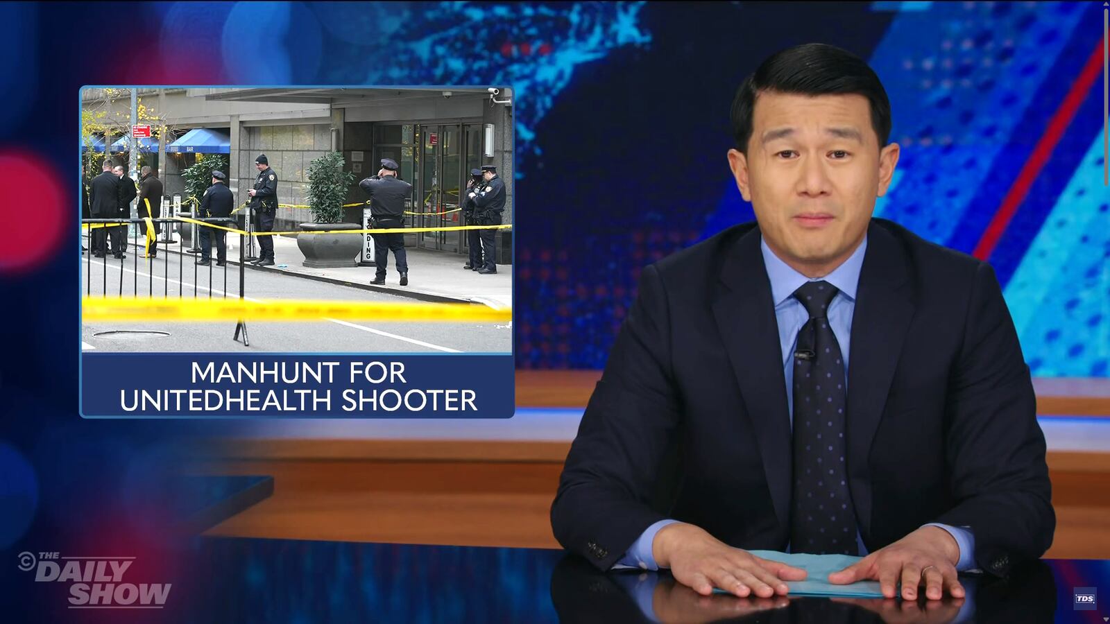 Ronny Chieng talking about the CEO shooter
