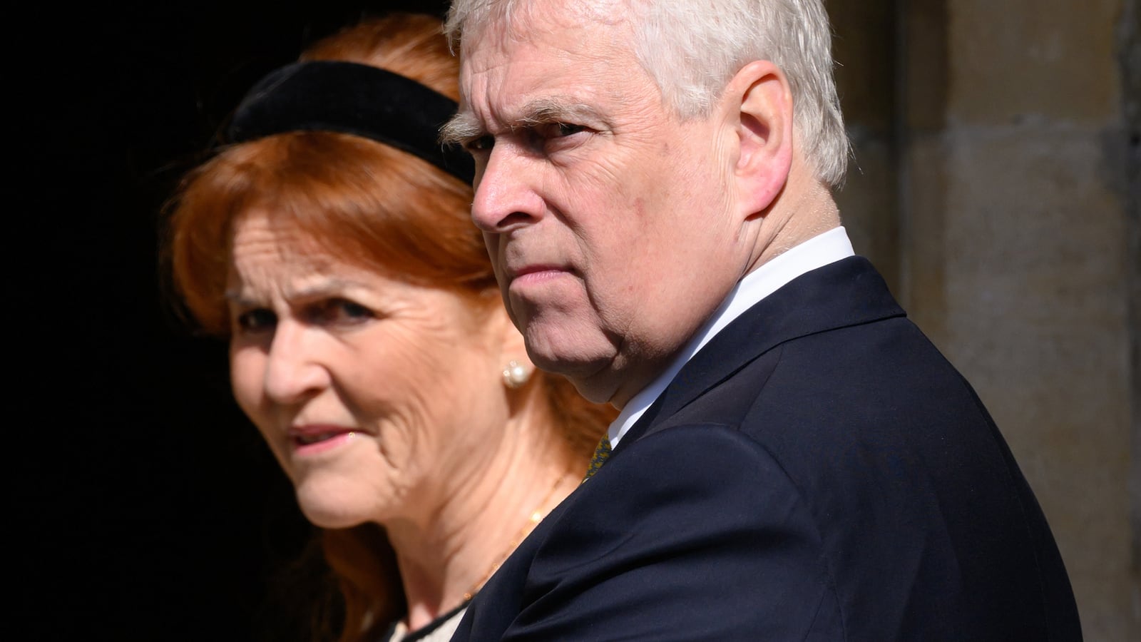 WINDSOR, ENGLAND - APRIL 20: Sarah Ferguson, Duchess of York and Prince Andrew, Duke of York attends the Easter Sunday Mattins Service at St George's Chapel on April 20, 2025, in Windsor, England.