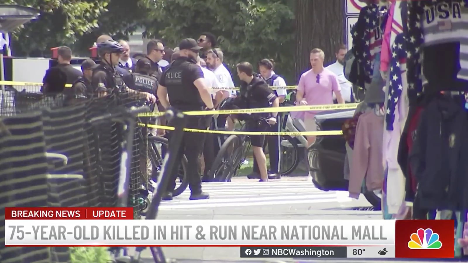 A man from Philadelphia was killed when a car rammed into pedestrians near the National Mall in Washington, D.C.
