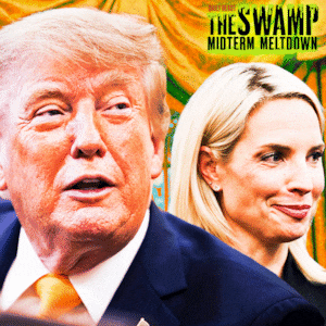 Donald Trump and Ashley Hinson for The Swamp.